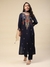 Navy Jiva Solid Suit Set