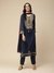 Navy Viti Solid Suit Set
