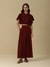 Maroon Enyo Solid Co-Ord Set