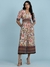 White Ikat Long Dress