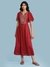 Rust Mandana Solid Long Dress