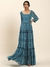 Blue Alena Long Dress