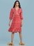 Red Ikat Pop Short Dress