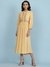 Yellow Suzani Solid Long Dress