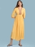Yellow Kalki Solid Long Dress
