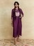Wine Humayra Solid Jumpsuit