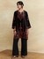 Black Caspian Carpet Kurta