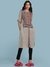 Grey Zen Print Kurta