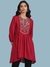 Red Kuval Solid Kurti