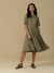 Sage Green Emiko Solid Long Dress