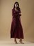 Plum Urvashi Long Dress