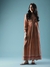 Brown Noah Long Dress