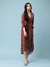 Rust Geo Long Dress