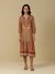 Rust Zunaira Long Dress