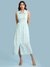 Ice Blue Arcadia Solid Long Dress