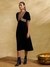 Navy Hiranmayi Festive Midi Dress
