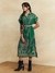 Green Tuberose Midi Dress