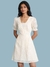 White Schiffli Skater Dress