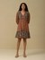 Rust & Green Melvin Short Dress