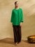 Green Ridhi Solid Shirt