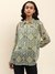 Green Jamdani Ikat Shirt