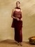 Burgandy Regal Affair Skirt Set