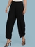 Black Solid Dhoti Pants
