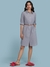 Denim Blue Chambray Solid Long Dress