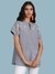Denim Blue Chambray Solid Boxy Top