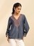 Blue Cassandra Solid Top