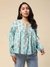 Turq Dhuni Peasant Top