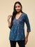 Blue Pihu Tiered Top