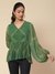 Green Sitashi Peasant Top