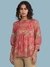 Pink Pallavi Peasant Top