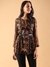 Black Boho Ikat Top