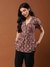 Brown Tarla Tiered Top