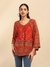 Orange Mirana Peasant Top