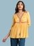 Yellow Kalki Solid Tiered Top