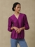 Purple Mogra Solid Kurti