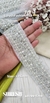 Water Silver Elegant Embroidery Border Lace
