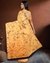 Digital Printed Saree With P, Orange