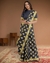 Banarasi Chiffon Saree, Navy Blue