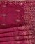 Fancy Emb Saree With Swaroski, Wine
