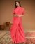 Bengal Handloom Cotton Woven Sa, Red