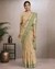 Chanderi Floral Boota Saree, Green