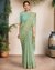 Banarasi Thread Jaal Cott, Sea Green