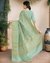 Banarasi Thread Jaal Cott, Sea Green