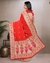 Satin Silk Zari Booti Banarasi, Red