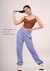 Womens Cuddle Up Joggers in Cornflower Blue