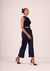 Womens korean Baggy Pants in Navy Blue